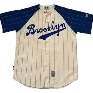 Vintage Mirage Cooperstown Collection Brooklyn Dodgers Jackie Robinson Jersey M